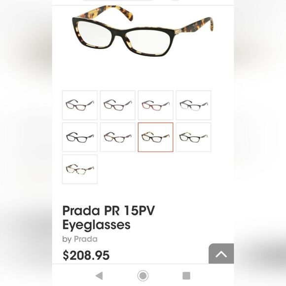 Prada PR 15PV Eyeglasses Size: 53 - 16 - 135 - FRAME ONLY - Picture 13 of 16